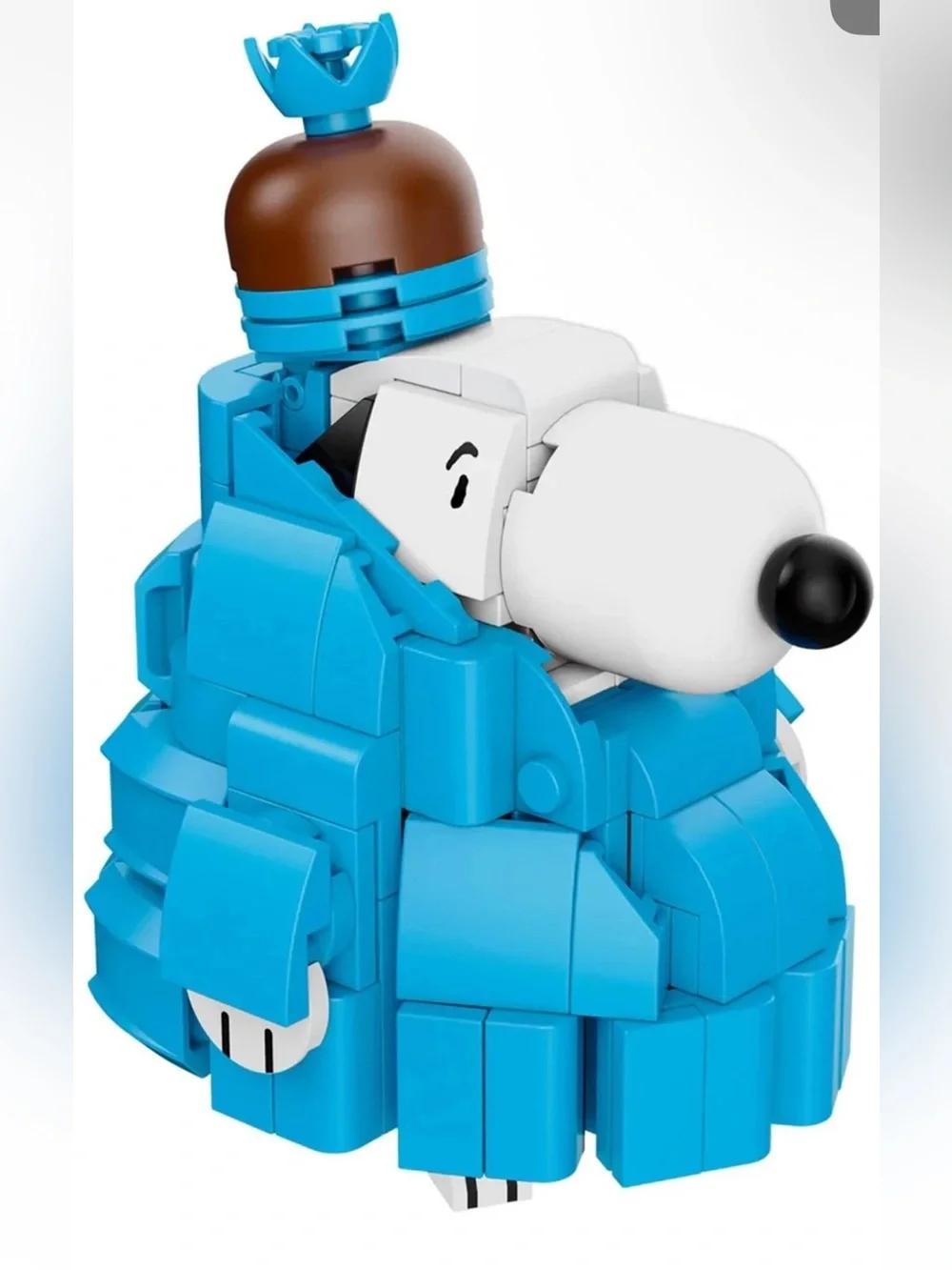 Peanuts Snoopy in Blue Puffer Jacket Brick Craft Building Set